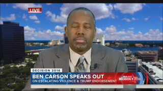 Carson: There Could Be More Violence At Trump Rallies If Protesters Keep 'Escalating'